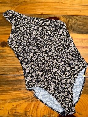 Summersalt Sidestroke One Piece Swimsuit Vintage Floral Sea Urchin Size 8